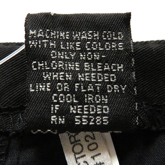 New! Express 2 Stretch Cotton Cropped Pants Black Solid - Picture 6 of 6